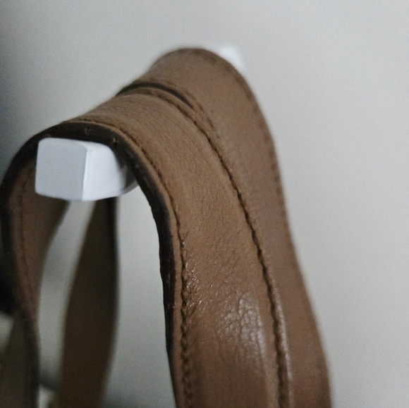 Authentic YSL SAINT LAURENT Muse Brown Y Leather Weekender Boston Travel Tote - Picture 11 of 15